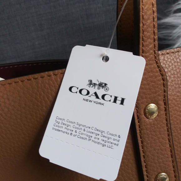 NWT COACH LTN TOWN TOTE HANDBAG SHOULDER BAG - Picture 9 of 10